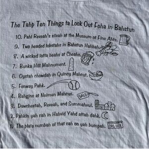 Hanes Boston White Crew Neck T-Shirt